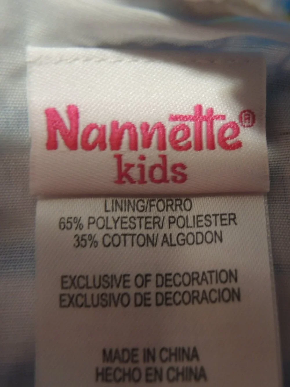 Nanette Kids Girls' Dress Sleeveless Floral on Blue & White Stripes Size 6